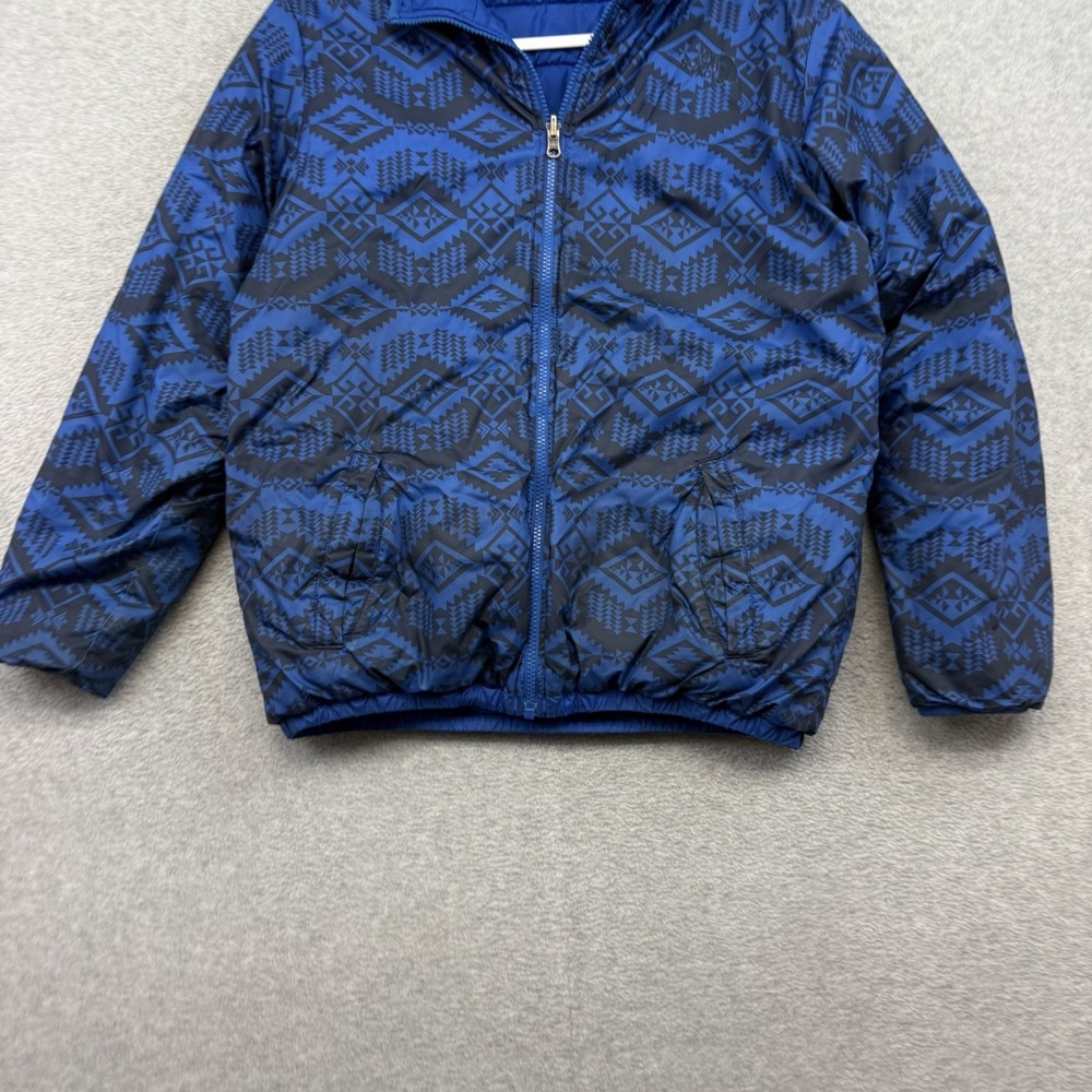 The‎ North Face Reversible Perrito Jacket Boys XL Aztec Puffer Hooded Coat 18/20